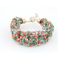 Colorful Glass Beads Fashion Bangle (XBL12949)